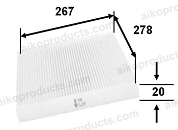 Aiko Air-con Filter AC209E