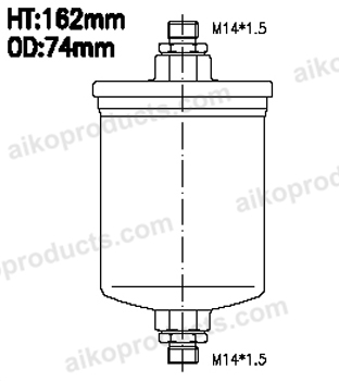 Aiko Fuel Filter JB2019