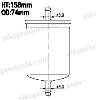 Aiko Fuel Filter JB2070