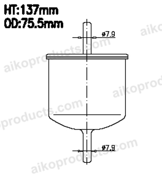 Aiko Fuel Filter JF880M