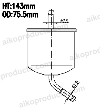 Aiko Fuel Filter JF896M