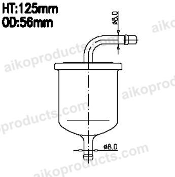Aiko Fuel Filter JN312