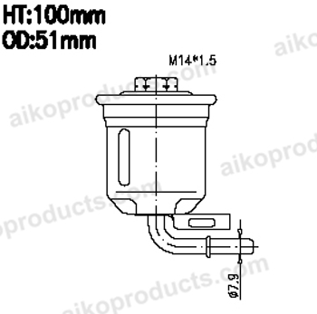 Aiko Fuel Filter JN3201