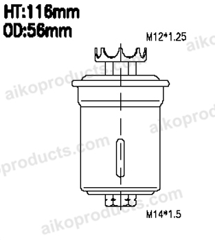 Aiko Fuel Filter JN6003U