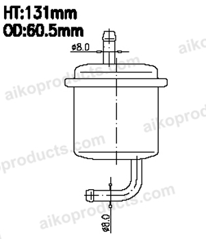 Aiko Fuel Filter JN7201