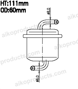 Aiko Fuel Filter JN7295