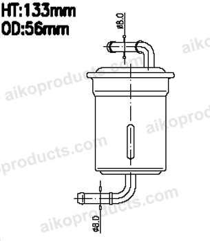 Aiko Fuel Filter JN9052