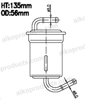 Aiko Fuel Filter JN9053