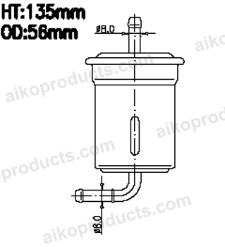 Aiko Fuel Filter JN9058