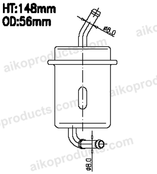 Aiko Fuel Filter JN9068