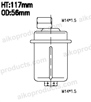 Aiko Fuel Filter JN9076