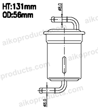Aiko Fuel Filter JN9087