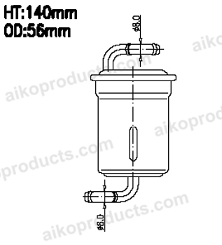 Aiko Fuel Filter JN9102