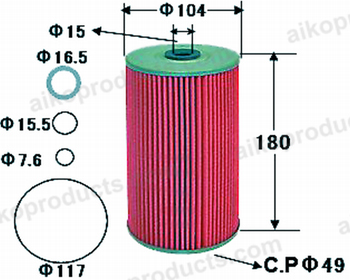 Aiko Oil Filter O609