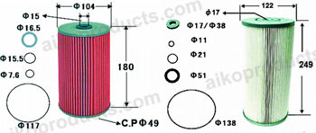 Aiko Oil Filter O622